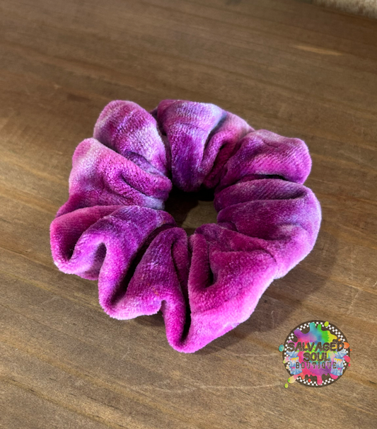 Ice Dye Scrunchie (Pink/Purple)