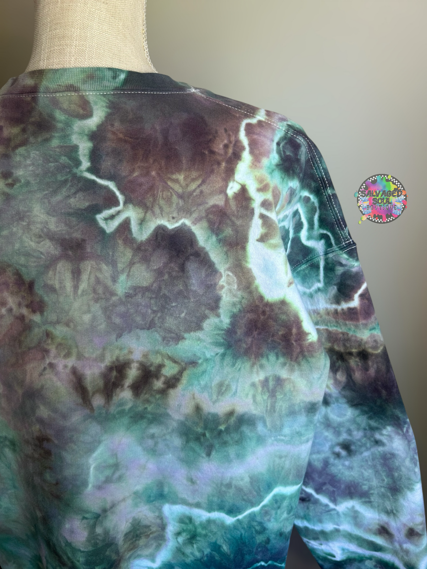LARGE Ice Dye Crew
