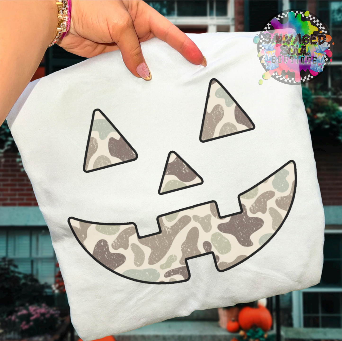 Camo Jack O Lantern