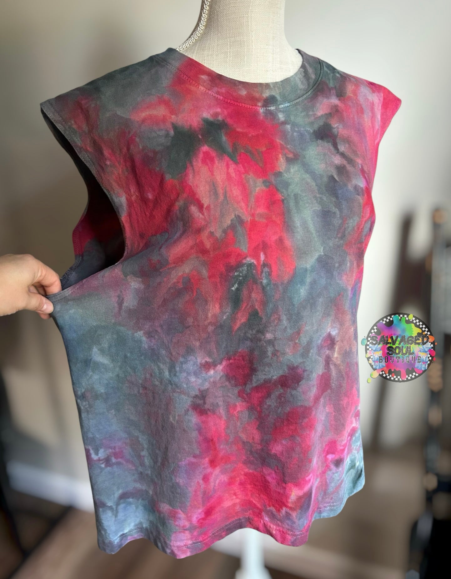 LARGE Mid Length Muscle Tank