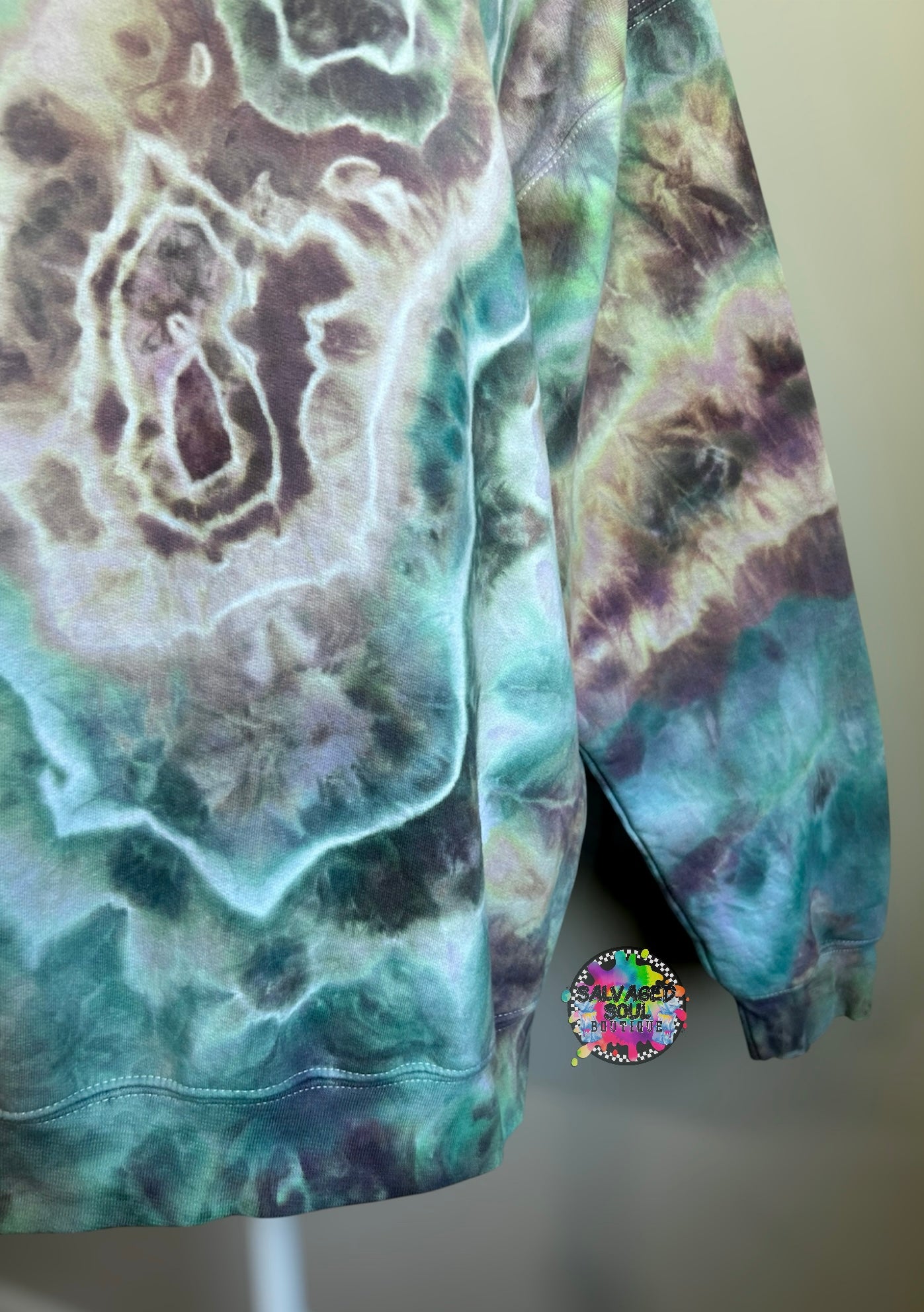 LARGE Ice Dye Crew