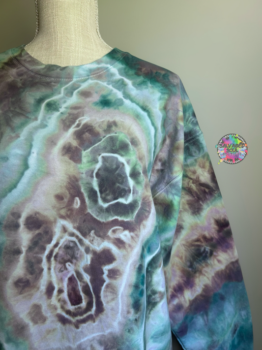 LARGE Ice Dye Crew