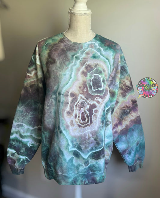 LARGE Ice Dye Crew